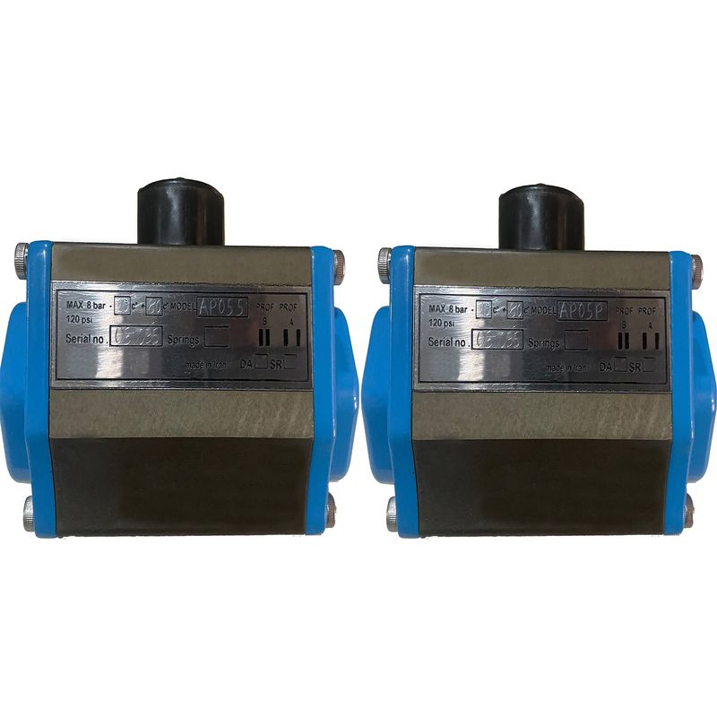 اکچویتور پنوماتیک روئین صنعت مدل rs050g بسته  دو عددی